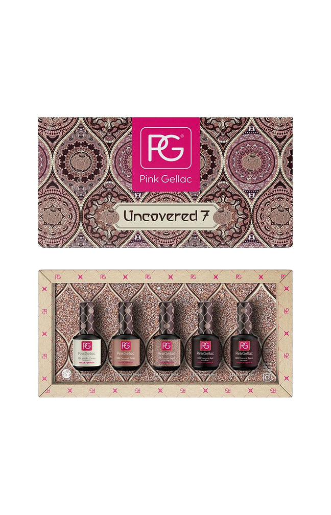 Coffret vernis semi-permanents - Uncovered7 - 5 x 10 ml