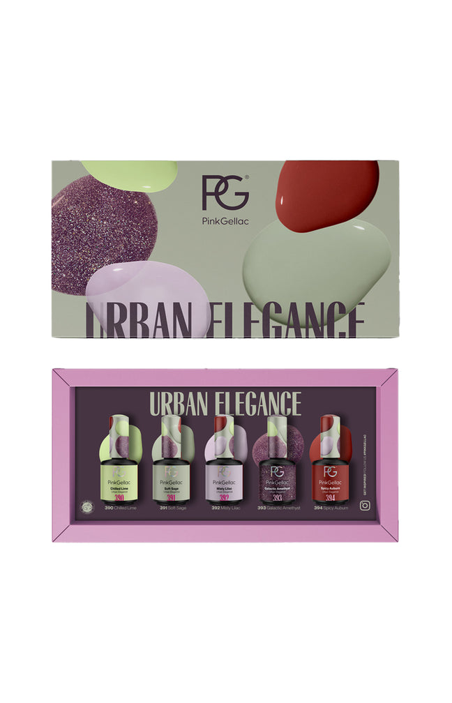 Coffret vernis semi-permanents - Urban Elegance - 5 x 10 ml