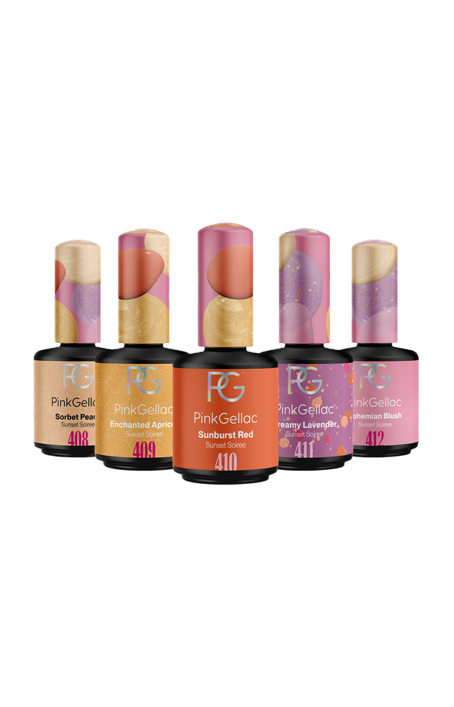 Coffret vernis semi-permanents - Sunset Soirée - 4 x 10 ml