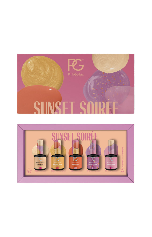 Coffret vernis semi-permanents - Sunset Soirée - 4 x 10 ml