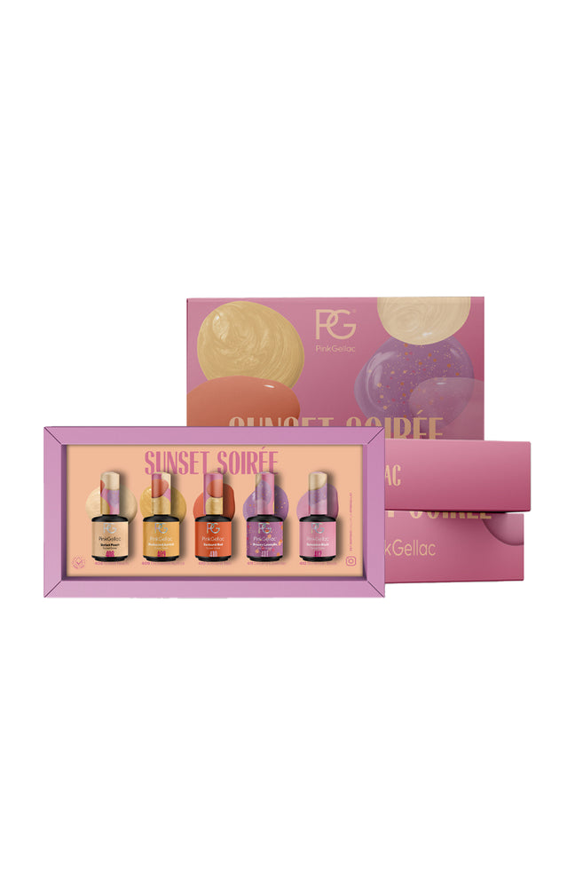 Coffret vernis semi-permanents - Sunset Soirée - 4 x 10 ml