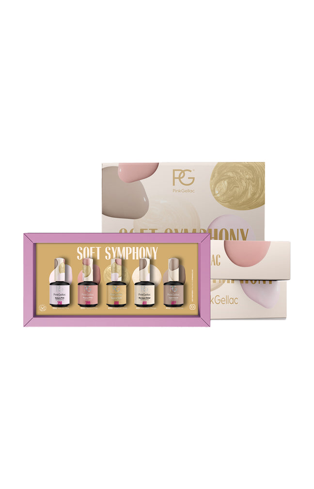 Coffret vernis semi-permanents - Soft Symphony - 5 x 10 ml
