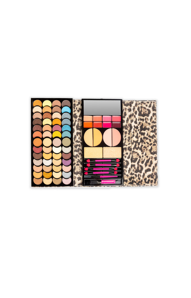 Palette maquillage XXL - Wild Safari - Teint, yeux & lèvres