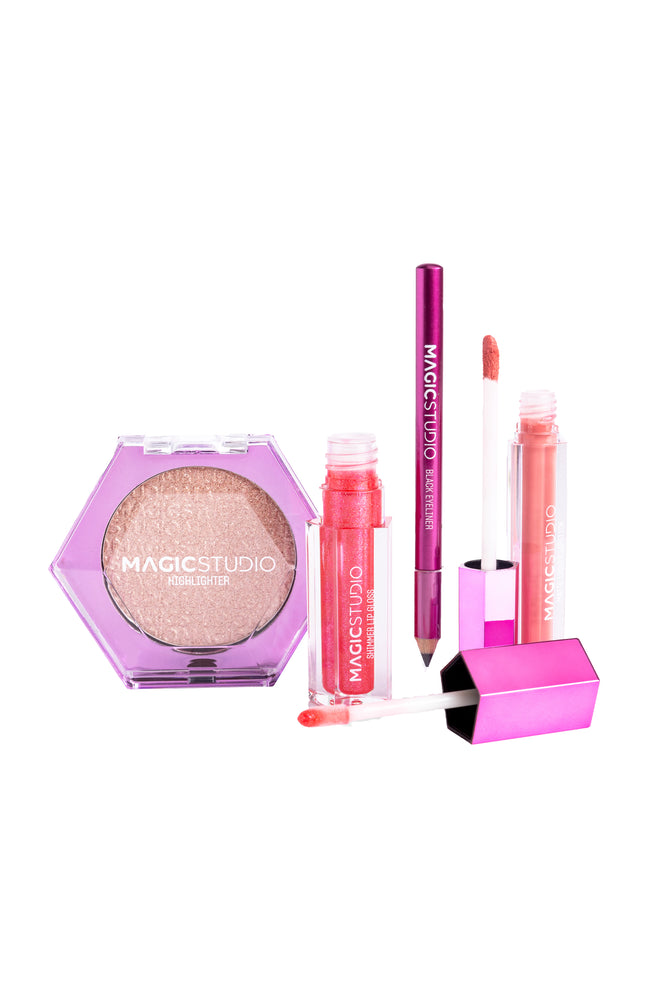 Coffret maquillage - Rose Quartz - Teint & lèvres - 4 produits