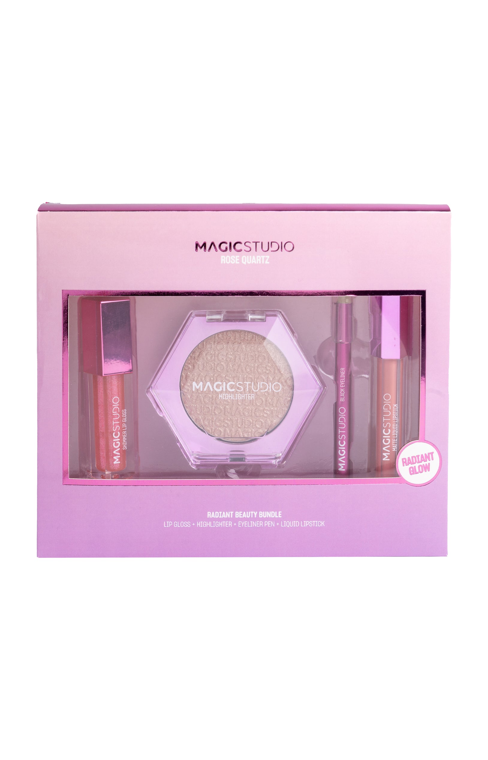 Coffret maquillage - Rose Quartz - Teint & lèvres - 4 produits