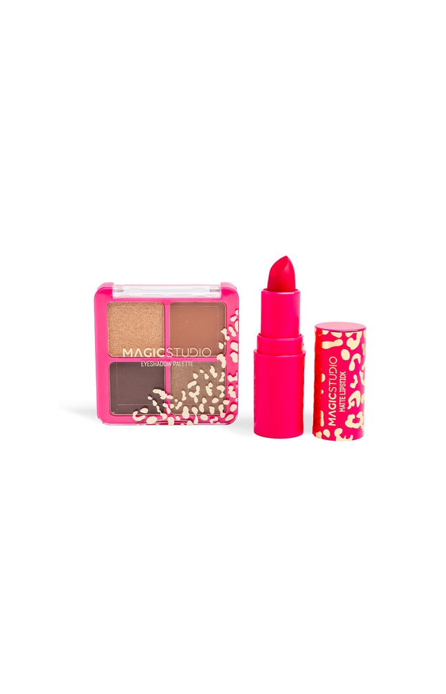 Pochette à maquillage - Wild Safari - Yeux & lèvres - 2 produits