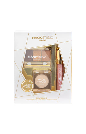Coffret maquillage - Diamond - Teint, yeux & lèvres - 3 produits