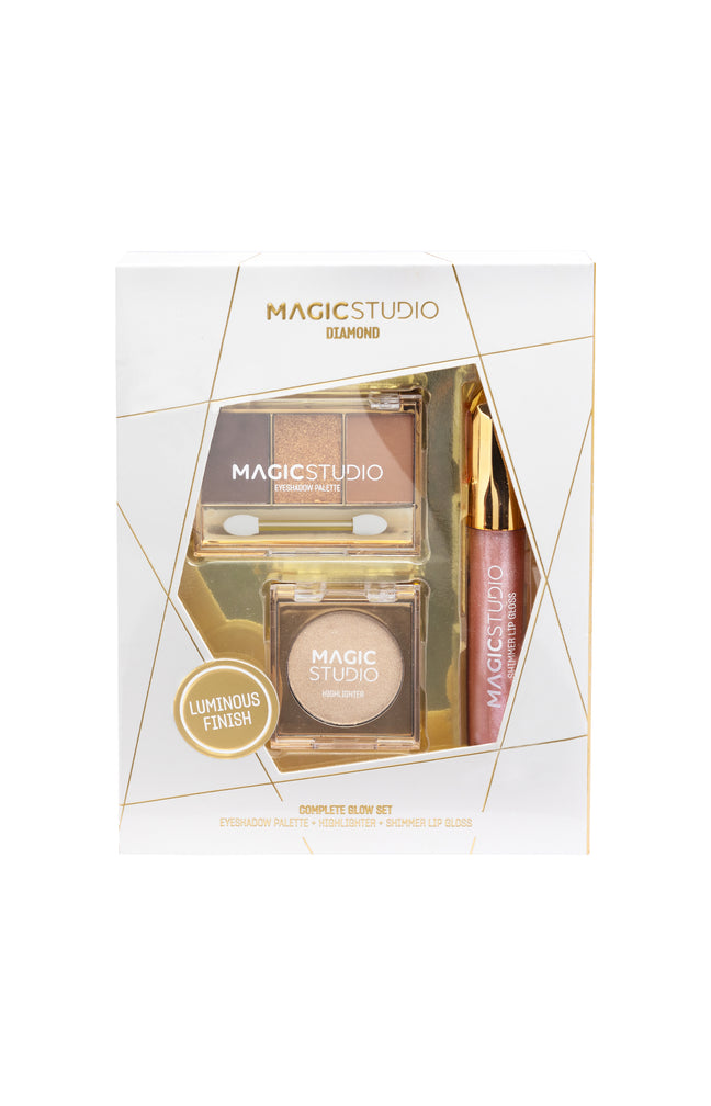 Coffret maquillage - Diamond - Teint, yeux & lèvres - 3 produits