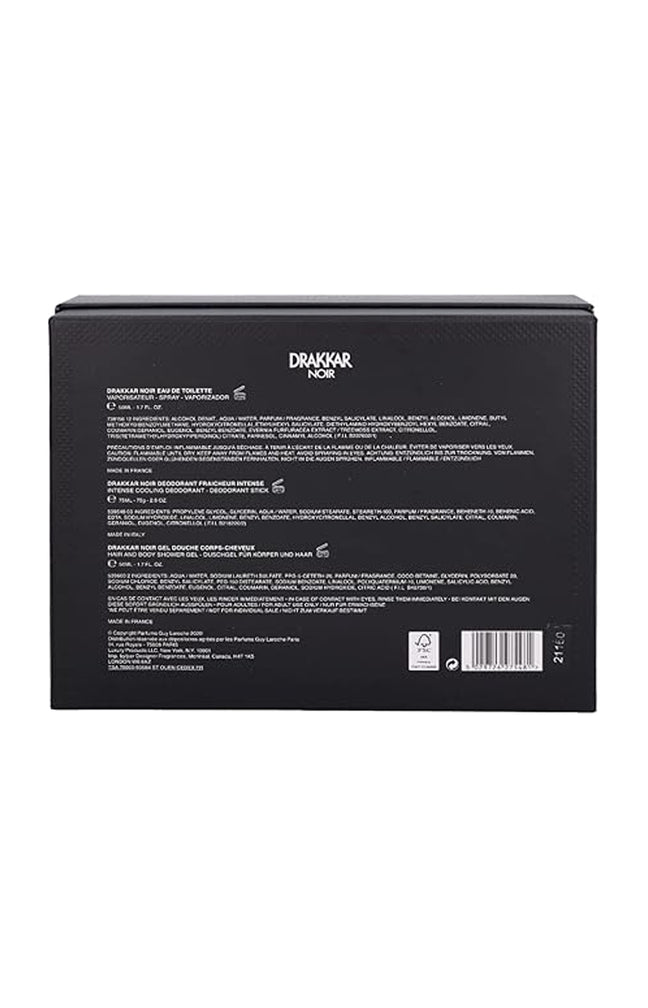 Coffret Drakkar Noir - Eau de toilette - Aromatique fougère - Homme - 3 produits