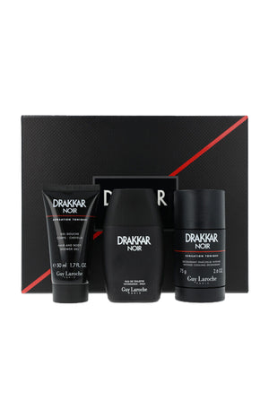 Coffret Drakkar Noir - Eau de toilette - Aromatique fougère - Homme - 3 produits