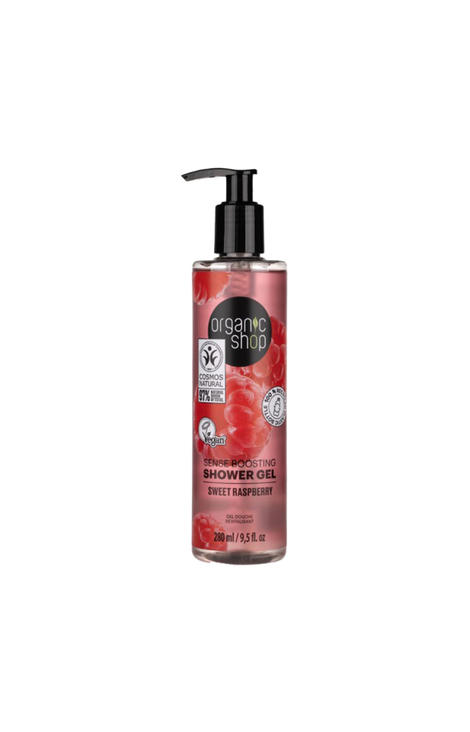 Gels douche boosteur de sens - Framboise & menthe - 2 x 280 ml