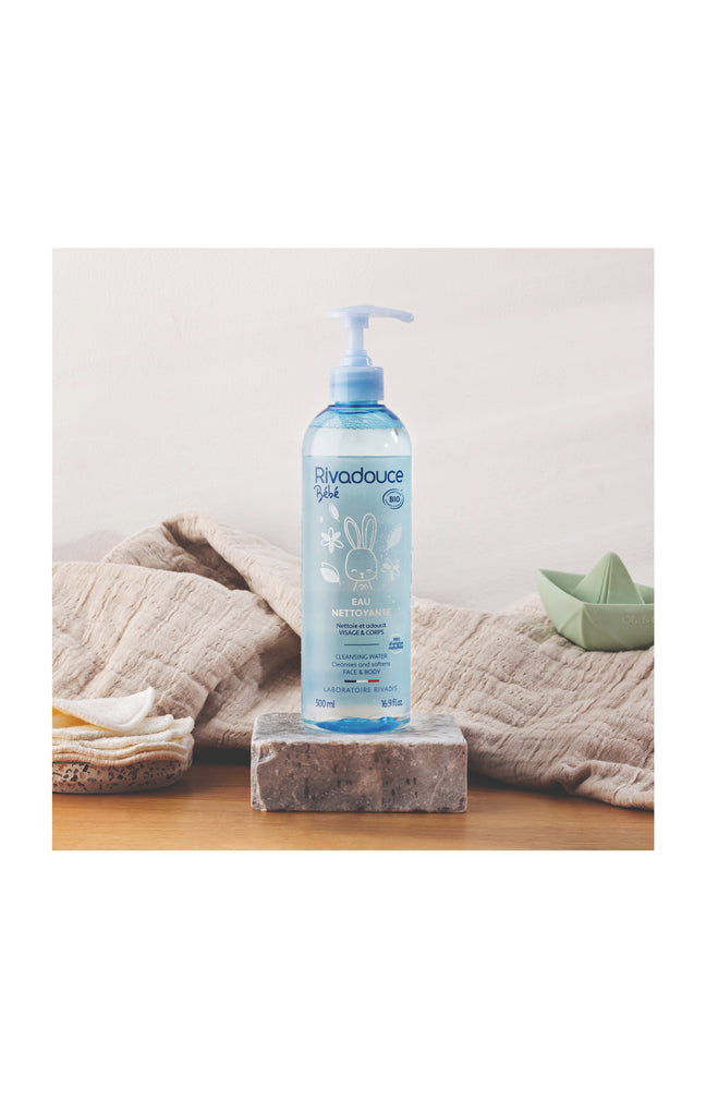 Eaux nettoyantes sans rinçage bio - Visage & corps - Bébé - 2 x 500 ml