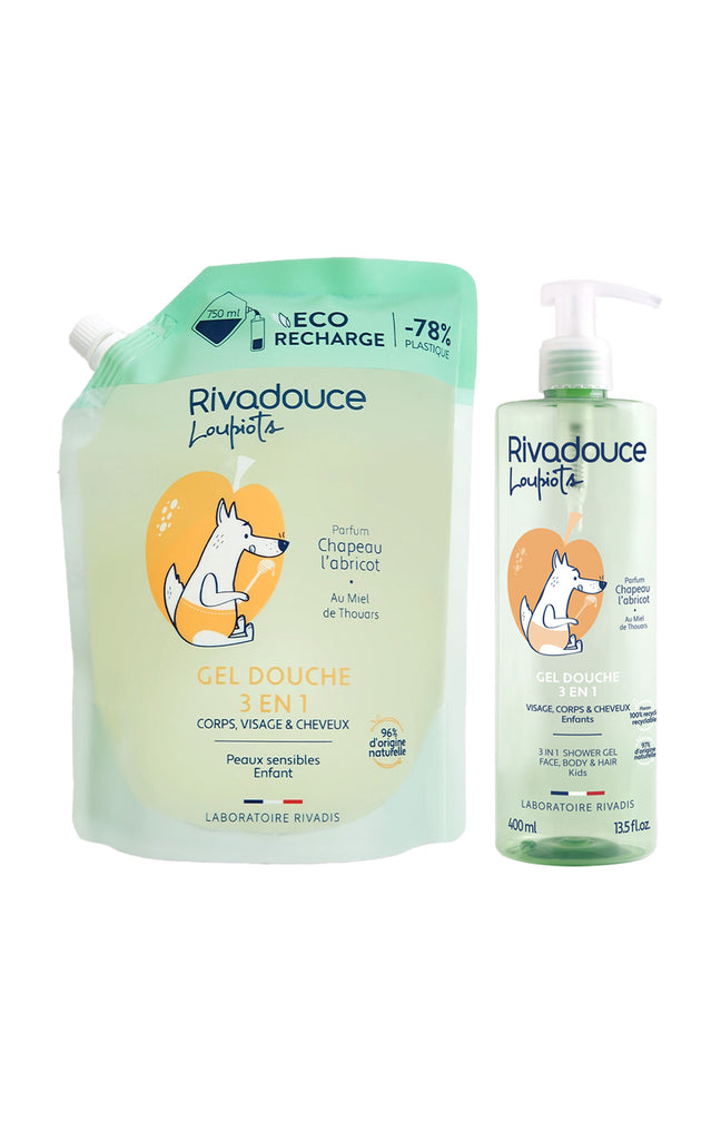 Gel douche & éco-recharge - Chapeau l'abricot - Enfant
