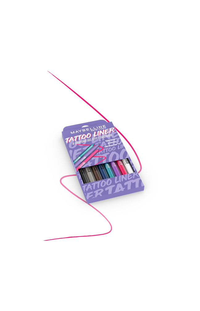 Coffret crayon gel yeux - Waterproof - Tattoo Liner - 8 teintes