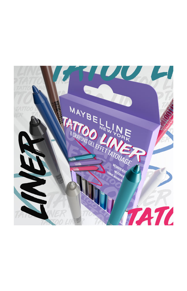 Coffret crayon gel yeux - Waterproof - Tattoo Liner - 8 teintes