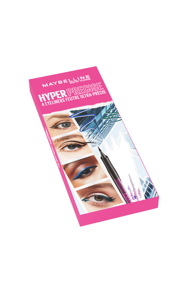 Coffret eyeliners feutre – Hyper Precise – 4 teintes