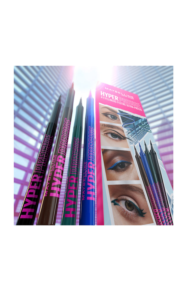 Coffret eyeliners feutre – Hyper Precise – 4 teintes