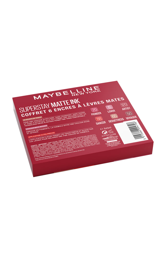 Coffret rouges à lèvres liquides - Superstay Matte Ink - 6 teintes