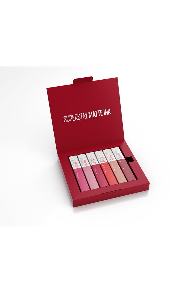 Coffret rouges à lèvres liquides - Superstay Matte Ink - 6 teintes