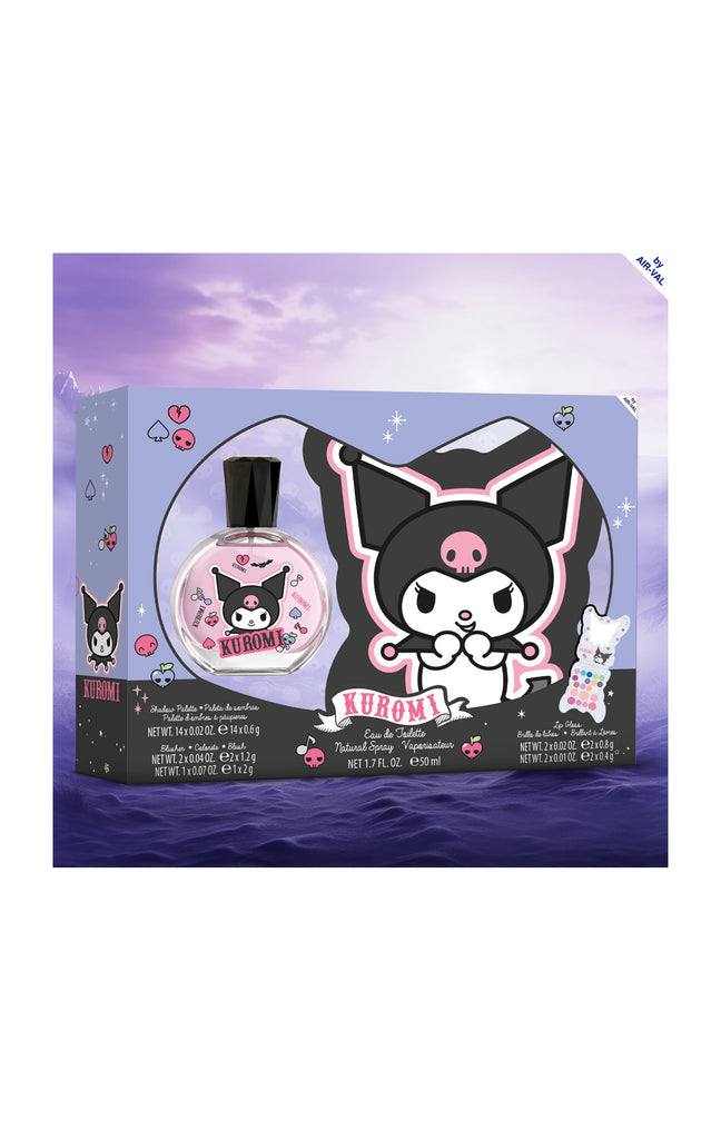 Coffret Kuromi - Eau de toilette & palette maquillage - Fruité floral
