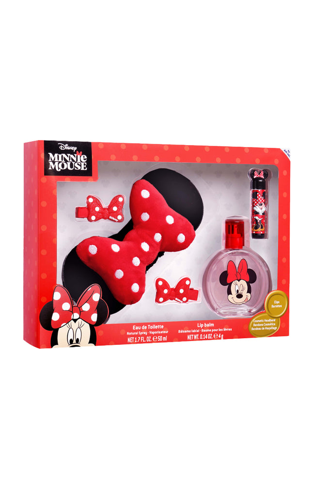 Coffret Minnie Mouse - Eau de toilette & accessoires - Fruité - 4 produits