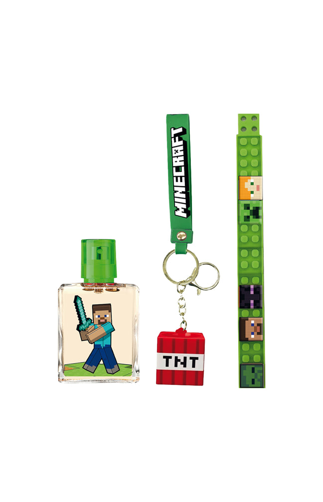 Coffret Minecraft - Eau de toilette & accessoires - Boisé - 4 produits