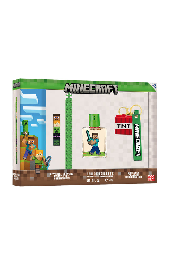 Coffret Minecraft - Eau de toilette & accessoires - Boisé - 4 produits