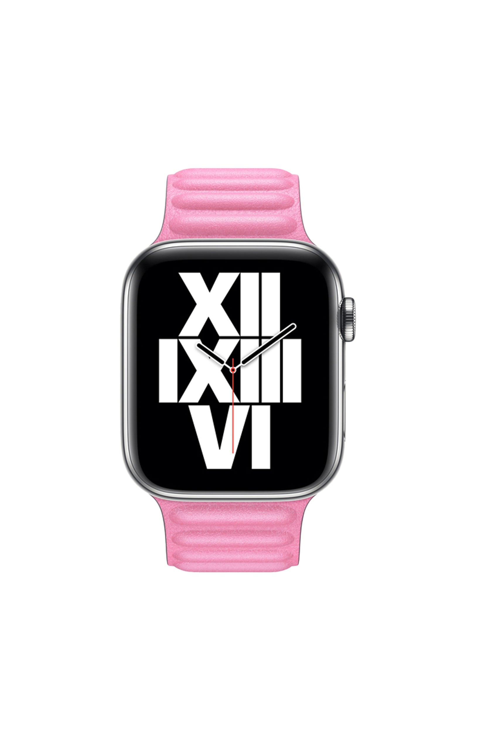 Bracelet montres connectées - Cuir synthétique - Rose