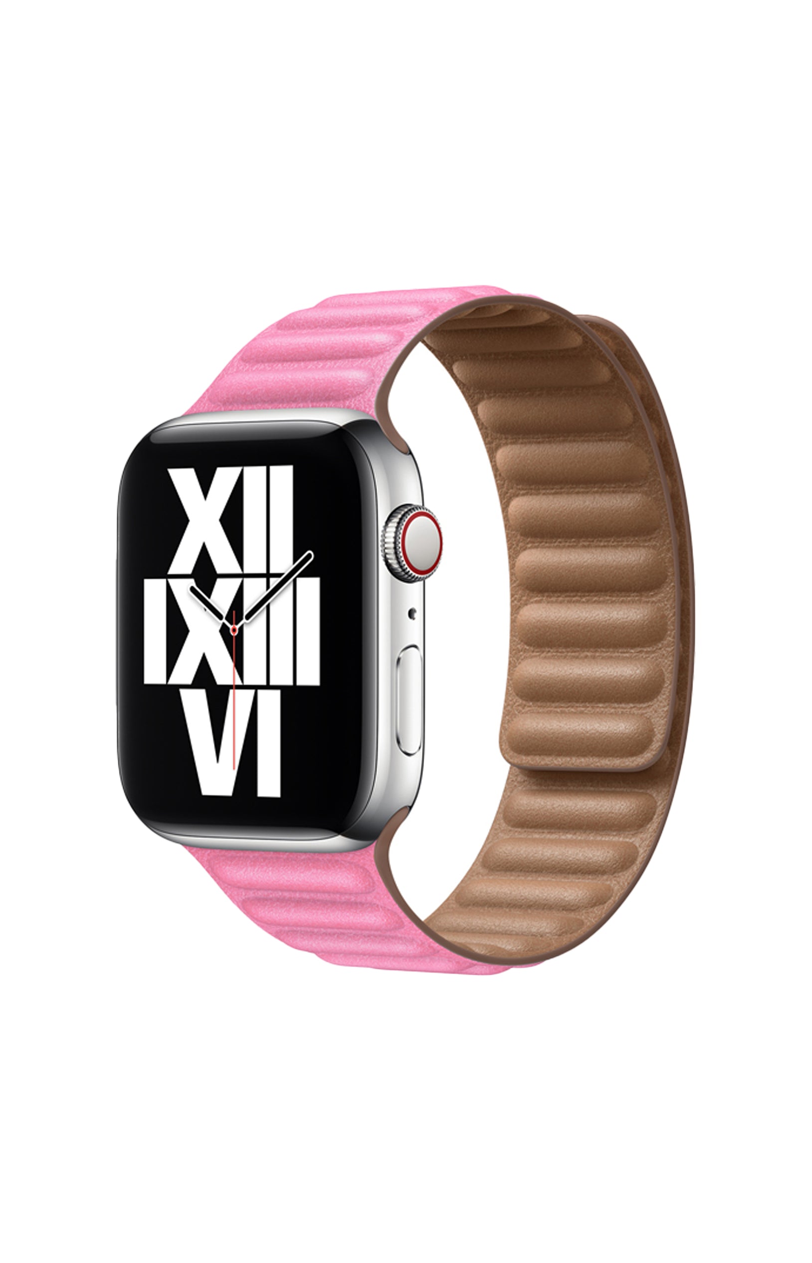 Bracelet montres connectées - Cuir synthétique - Rose