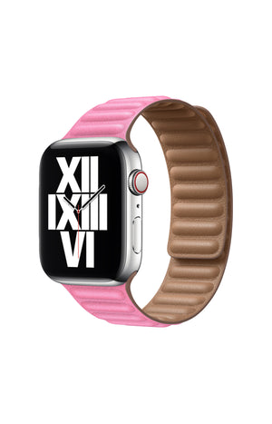 Bracelet montres connectées - Cuir synthétique - Rose