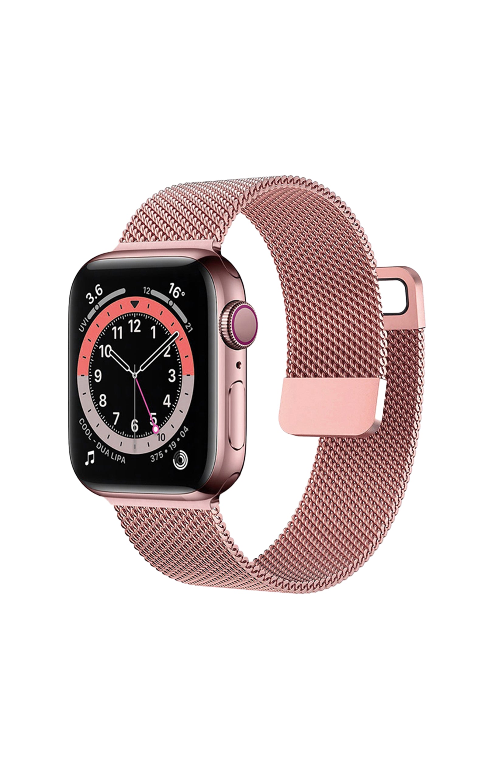 Bracelet montres connectées - Acier - Or rose