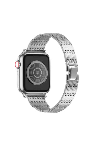 Bracelet montres connectées - Acier - Argenté