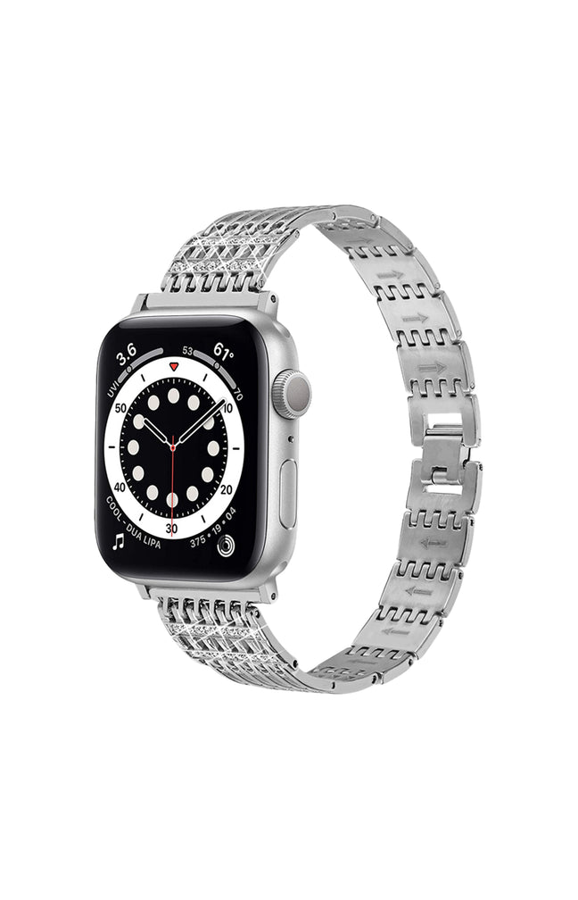 Bracelet montres connectées - Acier - Argenté