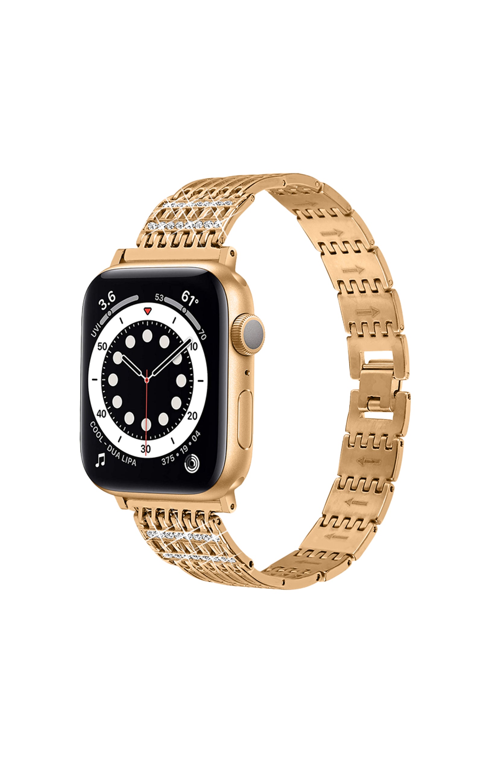 Bracelet montres connectées - Acier - Doré
