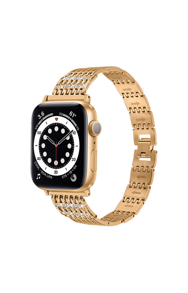 Bracelet montres connectées - Acier - Doré