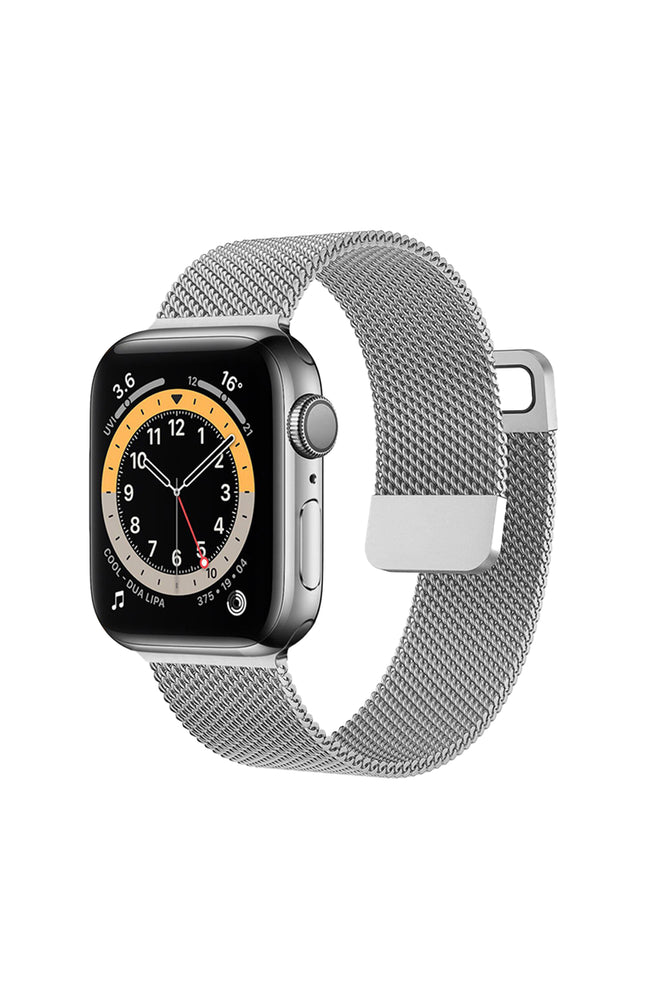 Bracelet montres connectées - Acier - Argenté