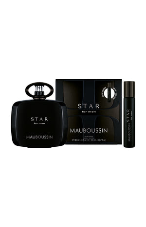 Coffret Star For Men Eau de parfum – Boisé ambré – 2 produits