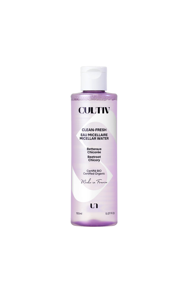 Eau micellaire bio - Betterave, chicorée & épinard - Visage - 150 ml