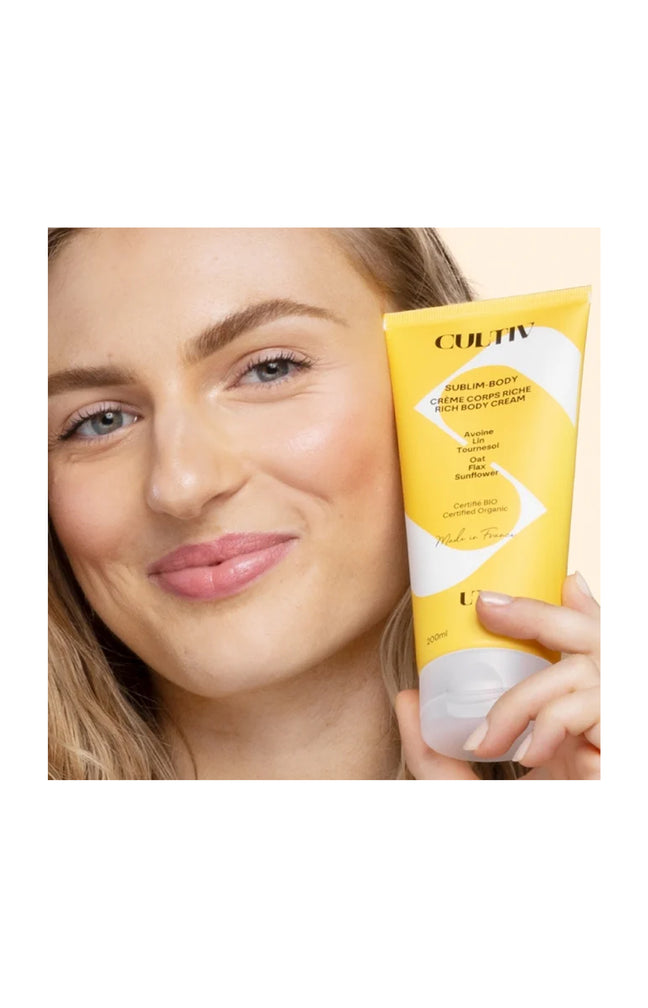 Crème corps nourrissante bio - Avoine, lin & tournesol - 200 ml