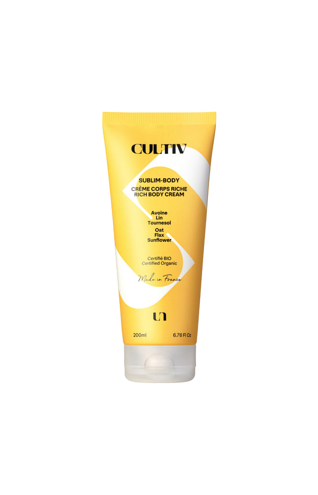 Crème corps nourrissante bio - Avoine, lin & tournesol - 200 ml