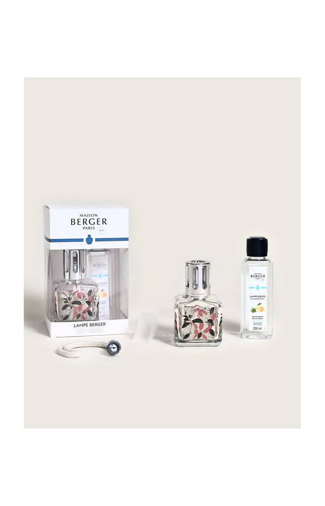 Coffret lampe à catalyse - Berger Glaçon Feuilles - Zeste de Verveine - 250 ml