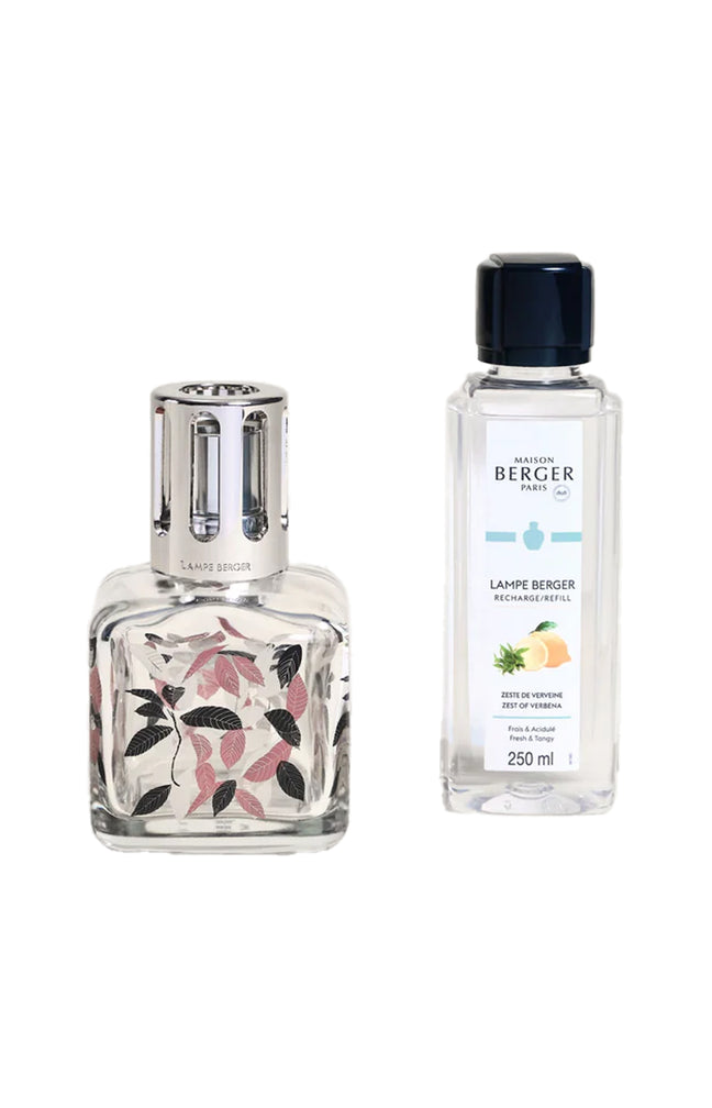 Coffret lampe à catalyse - Berger Glaçon Feuilles - Zeste de Verveine - 250 ml