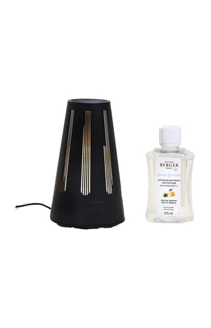 Diffuseur électrique - Amphora Noir Satiné - Zeste de Verveine - 80 ml