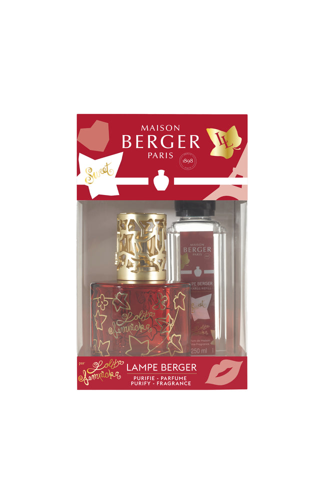 Coffret lampe à catalyse - Berger Pure Lolita Lempicka Sweet - Cerise & cacao - 250 ml