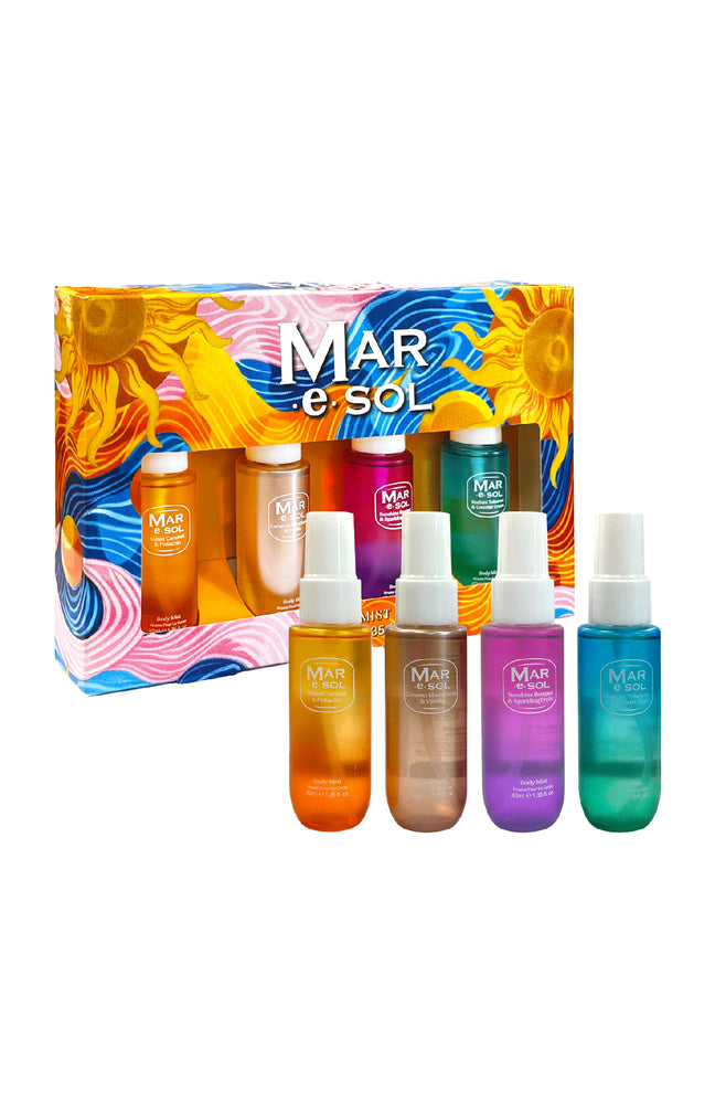 Coffret brumes parfumées - Mar e Sol - 4 x 40 ml