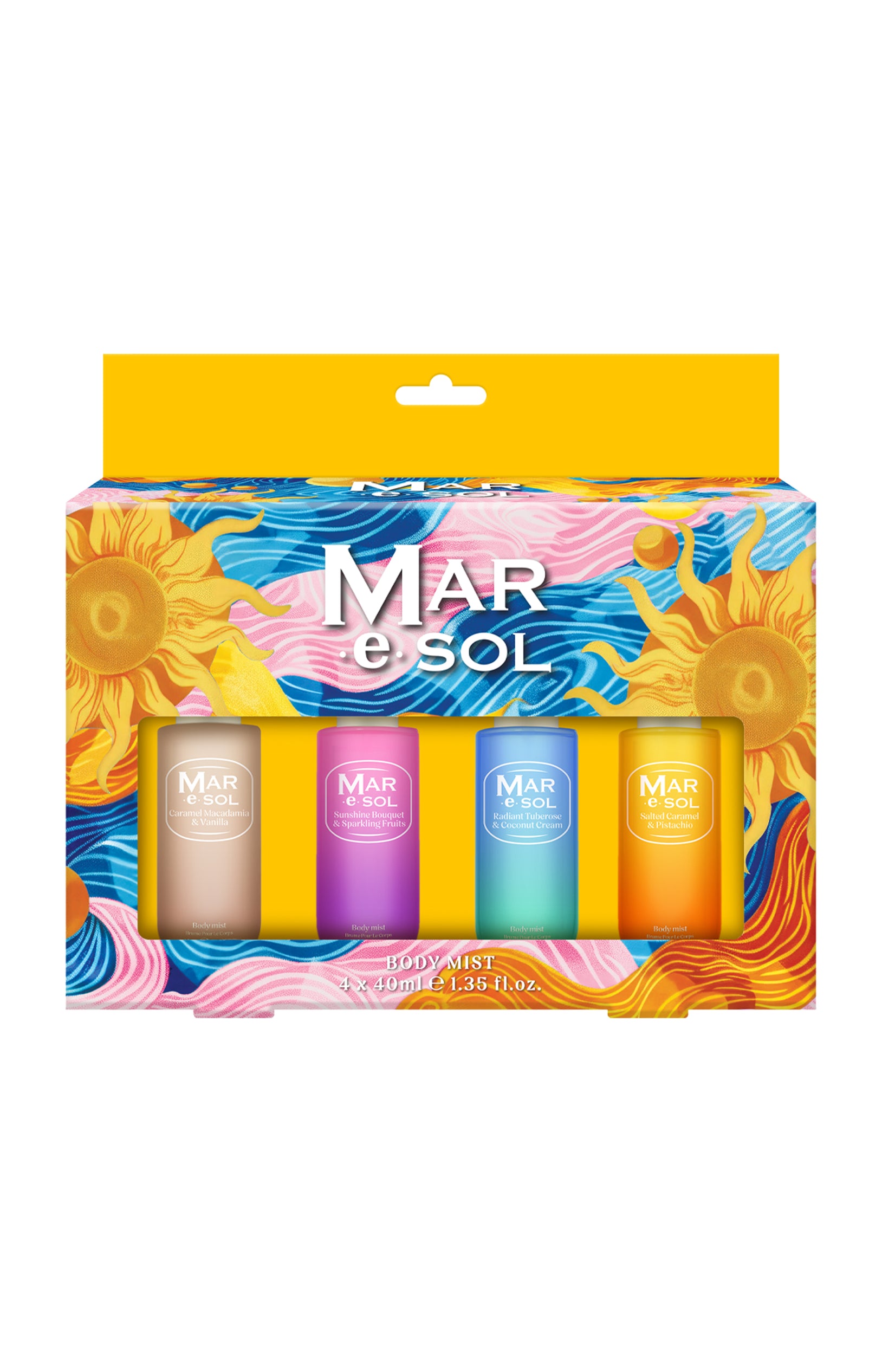 Coffret brumes parfumées - Mar e Sol - 4 x 40 ml
