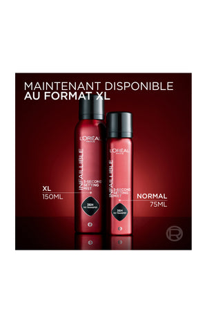 Spray fixateur longue tenue format XL - Infaillible - 150 ml