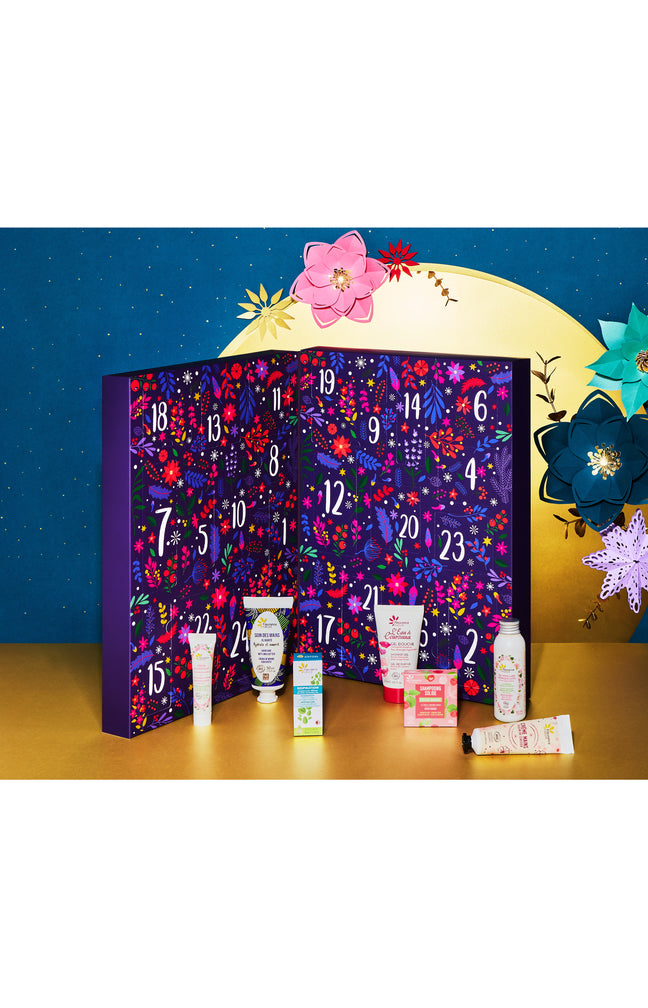 Calendrier de l’Avent bio – Envolée fleurie – 24 produits