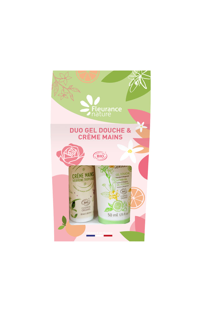 Duo fraîcheur bio - Gel douche & crème mains - Verveine