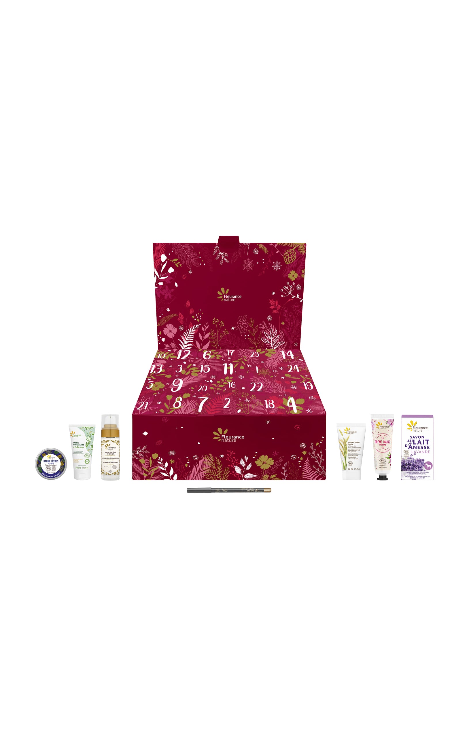 Calendrier de l’Avent bio – Éclat magique – 24 produits